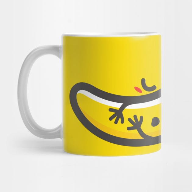 Cute Banana Cartoon Sleeping by Shankara